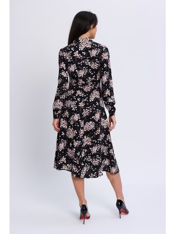 Marks & Spencer Sukienka koszulowa w kolorze czarno-różowo-białym
