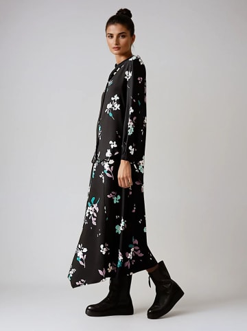 Marks & Spencer Bluse in Schwarz/ Weiß/ Türkis