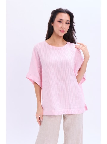 Marks & Spencer Lniana koszulka w kolorze jasnoróżowym