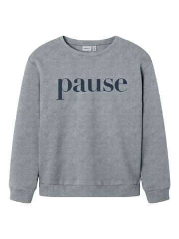name it Sweatshirt "Nello" grijs