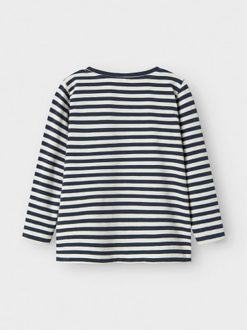 name it Longsleeve "Nitu" in Dunkelblau/ Weiß