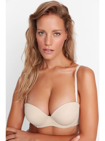 trendyol Biustonosz push-up w kolorze kremowym