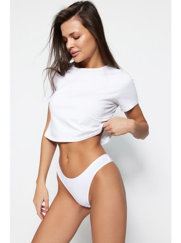 trendyol Stringi (3 pary) w kolorze białym