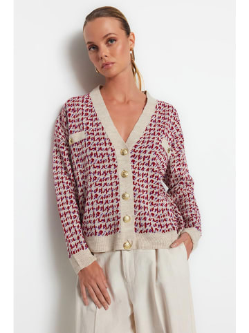 trendyol Vest beige/rood/paars
