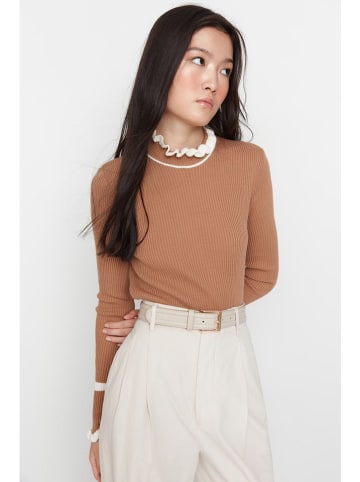 trendyol Trui lichtbruin/crème