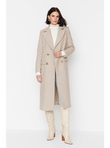 trendyol Wintermantel lichtbruin/crème