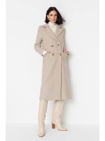 trendyol Wintermantel lichtbruin/crème