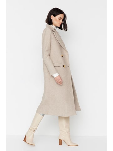 trendyol Wintermantel lichtbruin/crème