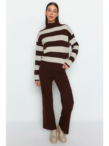 trendyol 2tlg. Outfit in Braun/ Beige