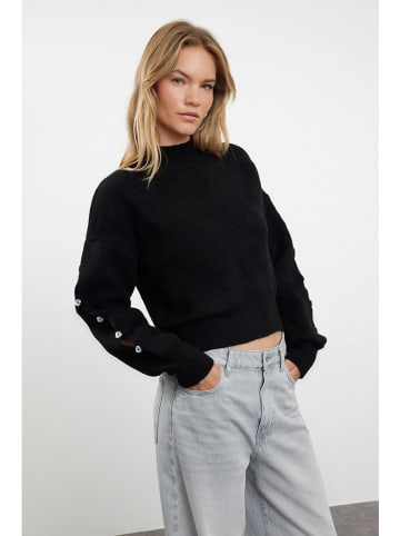 trendyol Sweter w kolorze czarnym