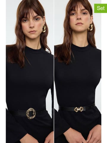 trendyol 2-delige set: riemen zwart