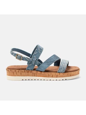 Lazamani Plateau-haksandalen blauw