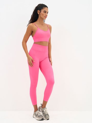 Onamaste Legginsy sportowe w kolorze różowym