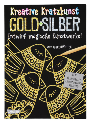 Carlsen Malbuch "Kreative Kratzkunst: Gold und Silber"