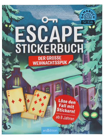 ars edition Escape-Stickerbuch "Der große Weihnachtsspuk"