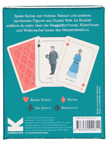 Laurence King Verlag Spielkarten "Sherlock Holmes" - ab 8 Jahren
