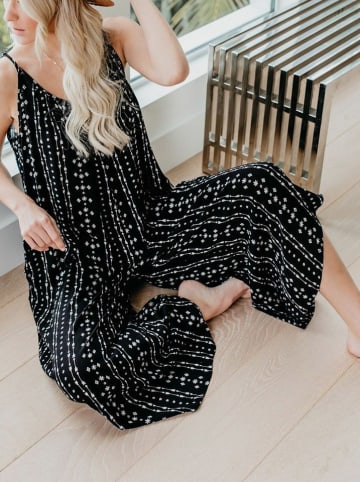LA Angels Jumpsuit in Schwarz/Creme