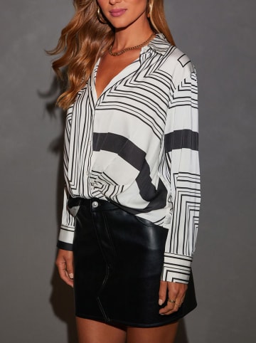 Milan Kiss Bluse in Schwarz/ Creme