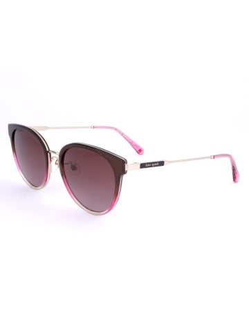 Kate Spade Damskie okulary przeciwsłoneczne w kolorze brązowo-różowym