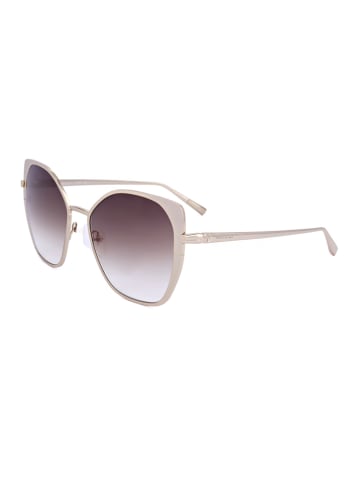 Longchamp Damskie okulary przeciwsłoneczne w kolorze złoto-brązowo-beżowym