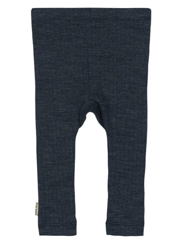mikk-line Legginsy wełniane w kolorze granatowym