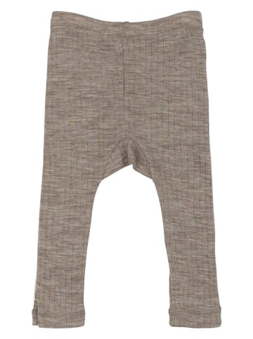 mikk-line Wełniane legginsy w kolorze beżowym