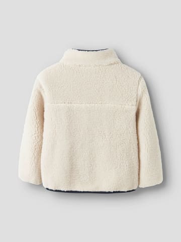 name it Fleecejacke in Creme/ Dunkelblau