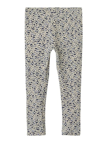 name it Leggings in Creme/ Dunkelblau