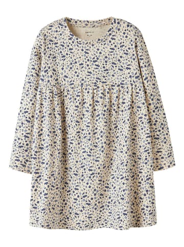 name it Jurk crème/donkerblauw