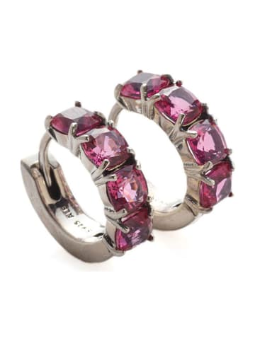 Pandora Silber-Creolen mit Kristallen