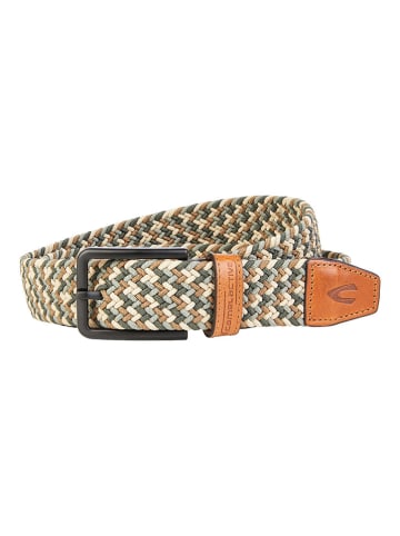 Camel Active Pasek w kolorze ciemnozoelono-karmelowo-beżowym
