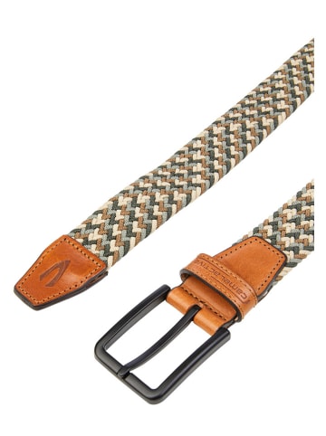 Camel Active Pasek w kolorze ciemnozoelono-karmelowo-beżowym
