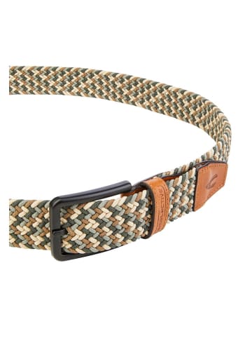 Camel Active Pasek w kolorze ciemnozoelono-karmelowo-beżowym