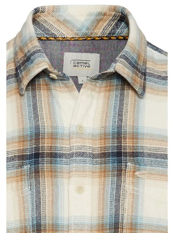 Camel Active Hemd in Beige/ Camel/ Hellblau