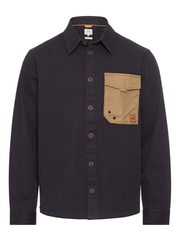 Camel Active Hemd in Schwarz/ Beige