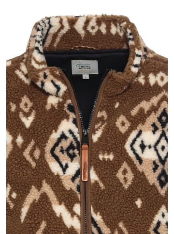 Camel Active Fleece vest lichtbruin