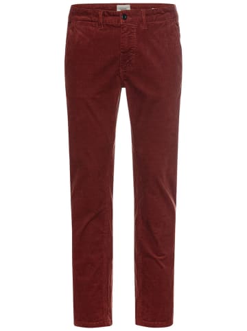 Camel Active Sztruksowe spodnie chino w kolorze bordowym