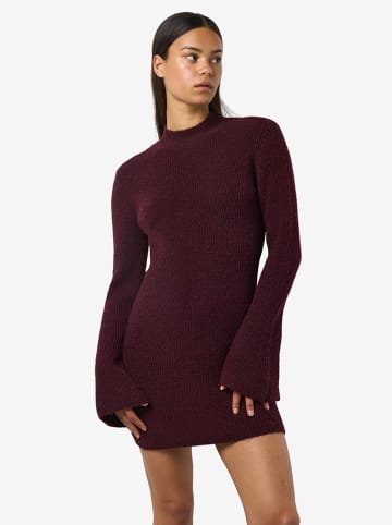 Noisy may Gebreide jurk bordeaux