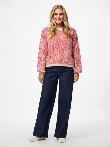 Pieces Pullover "Pcjenna" in Rosa/ Rot