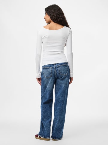 Pieces Longsleeve "Kitte" in Weiß