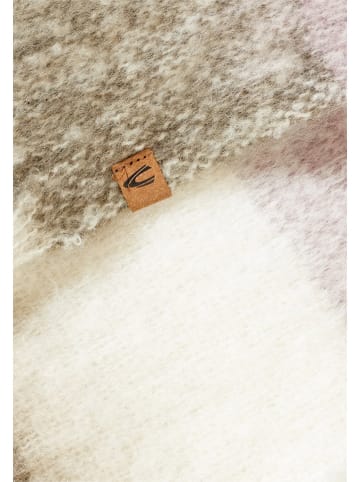 Camel Active Sjaal kaki/wit/lichtroze