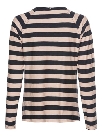 Camel Active Longsleeve donkerblauw/crème