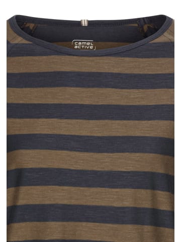 Camel Active Longsleeve donkerblauw/bruin