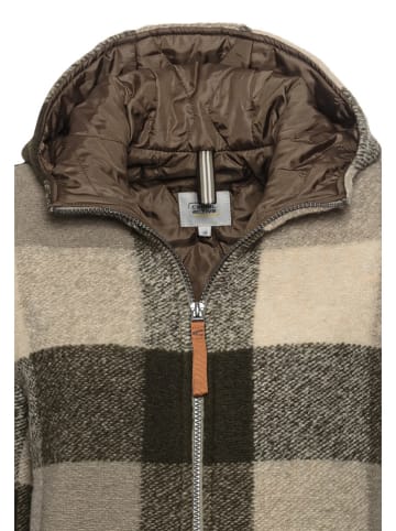 Camel Active Übergangsmantel in Beige/ Schwarz