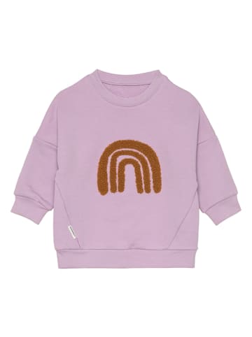 Lässig Sweatshirt "Little Gang Rainbow" paars/oranje