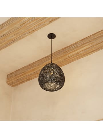WellHome Lampa wisząca w kolorze brązowym - wys. 35 x Ø 35 cm