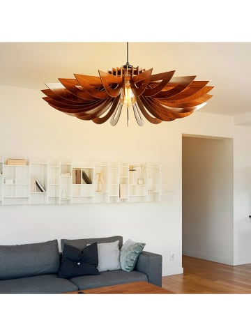 WellHome 2-delige set: hanglampen lichtbruin - (H)16 x  Ø 68 cm