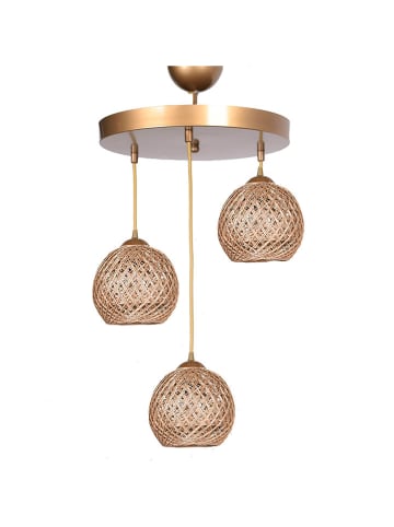 WellHome Hanglamp lichtbruin - (H)80 x Ø 32 cm