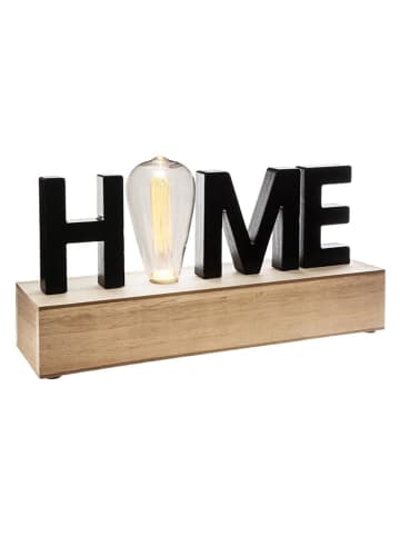 WellHome Led-decolamp beige/zwart - (B)34 x (H)16 x (D)8 cm