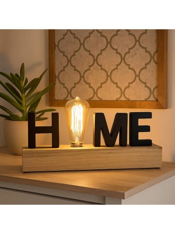 WellHome LED-Dekoleuchte in Beige/ Schwarz - (B)34 x (H)16 x (T)8 cm